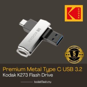 Kodak Premium Metal Flash Drive Type C OTG USB3.2